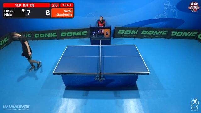 20:30 Oleksii Mitla 3-2 Serhii Skachenko West 5 WIN CUP 21.03.2023 | TABLE TENNIS WINCUP