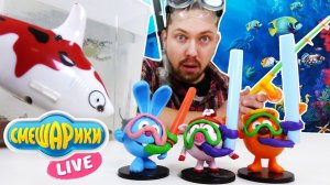 ДАЙВИНГ со Смешариками! Смешарики Live и Алекс Гараж учатся нырять!