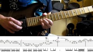 Iron Maiden - Fear Of The Dark Dave Murray's solo lesson (with tablatures and backing tracks)