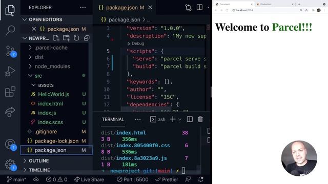DevTips Daily: Building projects for production with Parcel.js