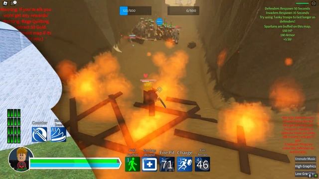 Danyang and Tactician Fire Pit ROBLOX WARLORDS смотреть онлайн