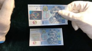 Банкноты Украины из Донецка и Луганска. Что с ними не так? 5 и 100 гривен, 4 франка