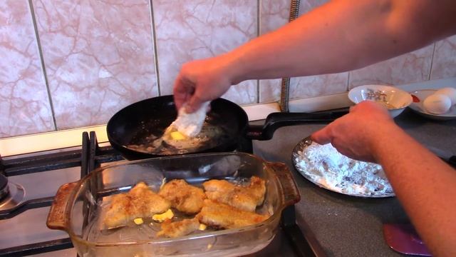 РЫБА, запеченная в яично-молочном соусе и с сыром