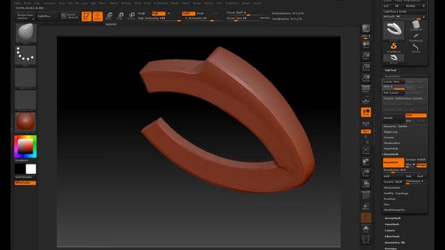 Zbrush. Строим выборку с фактурой в ювелирных изделиях. 3D-моделирование.