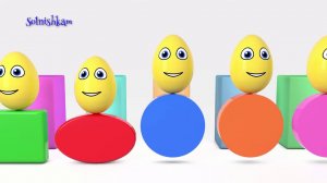 Яйца с сюрпризом Учим цвета Учим формы Учим фигуры Surprise eggs Развивающий мул