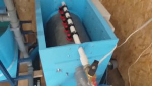 Стойка для выращивания  и передержки раков  Барабанный фильтр эконом класса