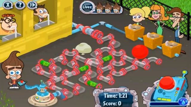 The Adventures of Jimmy Neutron, Boy Genius: Flip N' Flow Gameplay смотреть онлайн