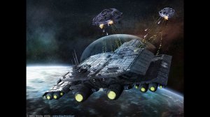 Космическое сражение в космосе.Космические баталии.