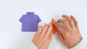 Оригами Рубашка с галстуком из бумаги Поделки на 23 февраля из бумаги Подарок папе на 23 февраля