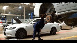 How to replace HYDRAULIC SUSPENSION PUMP MOTOR of Lexus LX570 and how to operate. #toyota
