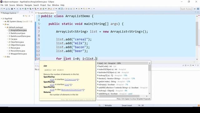 Java ArrayList Class - How to Create an ArrayList and Add Remove Clear Array Elements - APPFICIAL