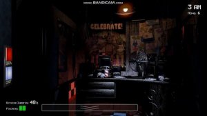 Прохождение FNaF 1 #6 Ночь // Еле прошёл