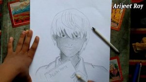 How to draw Light yagami ....... DEATH NOTE   \  sketch drawing