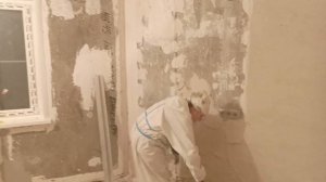 Штукатурка стены кухни