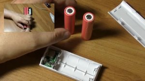 Корпус для Power Bank на 2 батареи 18650. Распаковка.