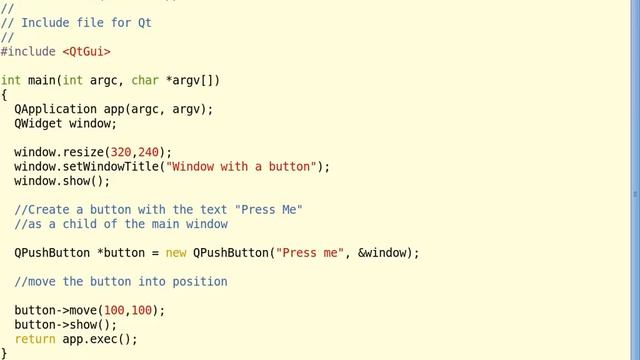 gui programming in qt example 2 qtbutton смотреть онлайн