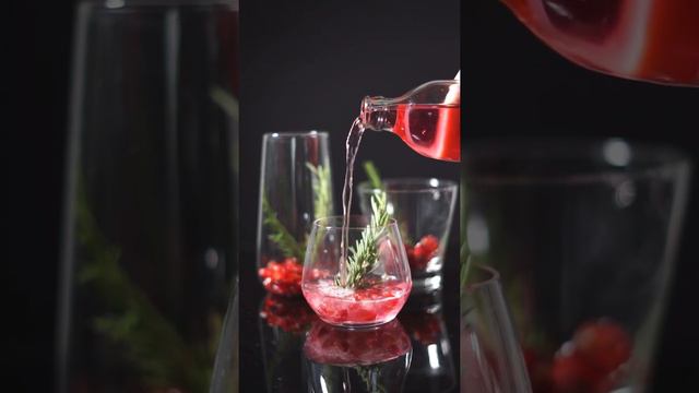 POMOGRENATE MOCKTAIL WITH ROSEMARY