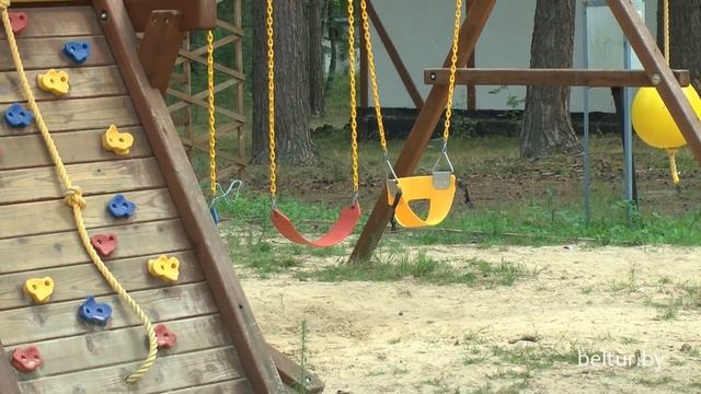 База отдыха Лесная гавань - детская площадка, Отдых в Беларуси смотреть онлайн