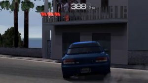 Drifting Subaru 22B on Gran Turismo PSP
