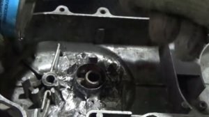 ? Крышка вариатора-восстановление-трещины, крепление  кик-стартера..