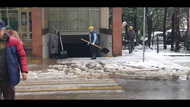 Сочи снегопад! Деревья ломались как спички! Аномальная зима в Сочи 2021! смотреть онлайн