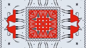 Русский народный орнамент. Мезенская роспись. Бесплатный футаж. Зацикленное видео. 15