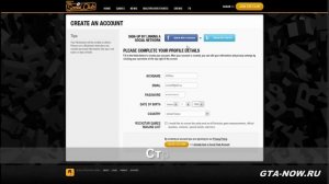 Создание аккаунта в Social Club Rockstar Games