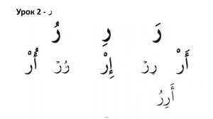 Арабский Алфавит для начинающих: Урок - 2