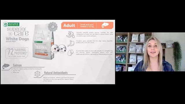 SUPERIOR CARE White Dog Small & Mini Breeds Adult Salmon смотреть онлайн