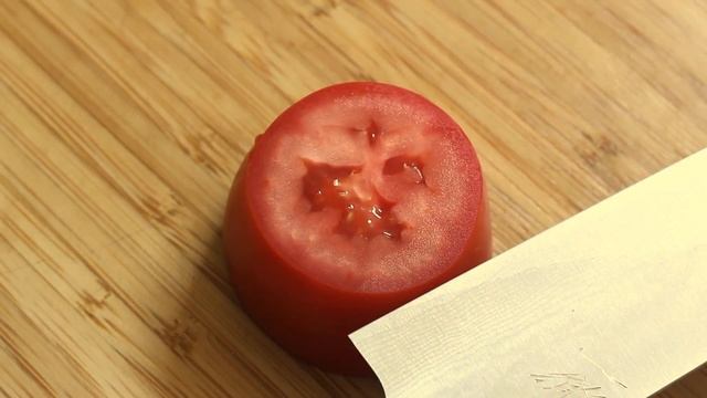 Ittetsu Sg2 210mm Damascus Gyuto Tomato Test смотреть онлайн