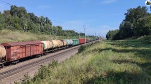 Железная дорога. Электровоз ВЛ10-1427 с перегоняемым ВЛ80С-2102.