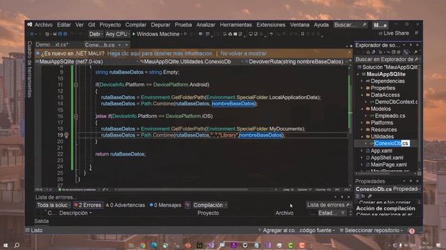 .NET MAUI + Entity Framework Core con SQLite смотреть онлайн