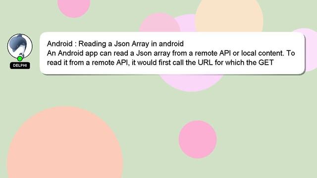 Android : Reading a Json Array in android смотреть онлайн
