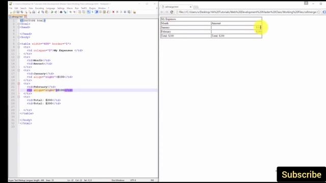 Html cell alignment | How to Align HTML Table Cells | HTML for beginners | HTML tutorial | HTML