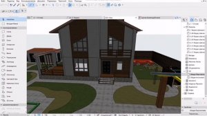 Построение участка в Archicad 23