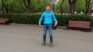 Разворот на передних колесах | Школа роликов RollerLine Роллерлайн в Москве