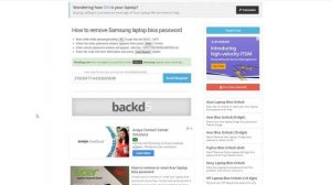 How to remove Samsung NP300 bios password for FREE!!!