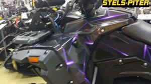 ТЮНИНГ СТЕЛС ГЕПАРД 650 ОКЛЕЙКА, ВЫНОС РАДИАТОРА, РУКОЯТКИ РУЛЯ С ОБОГРЕВОМ, ДОПСВЕТ 80WT, ШИНЫ 28"