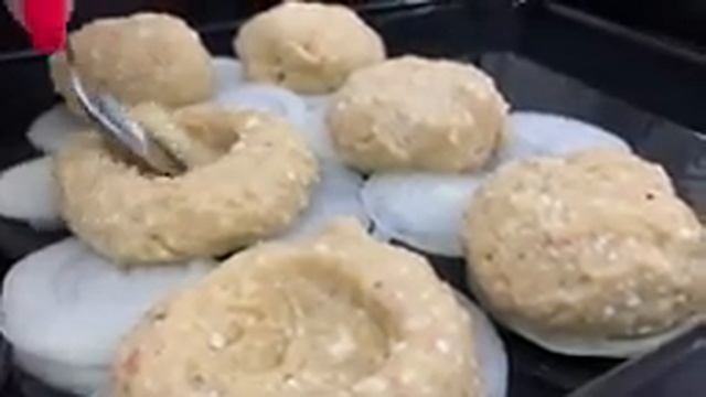 Быстрый и очень вкусный ужин! Гнёзда из куриного фарша и творога с овощами. Обалденное блюдо!