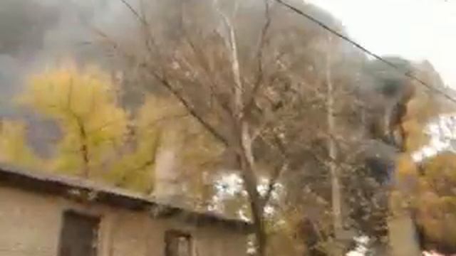видео пожара на ул.Ленинградской