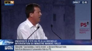 Valls siffle pendant son discour anti FN