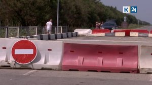 В Славянском районе закрыли автомобильный мост в районе села Ачуево
