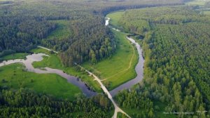 Деревня Остеево с высоты