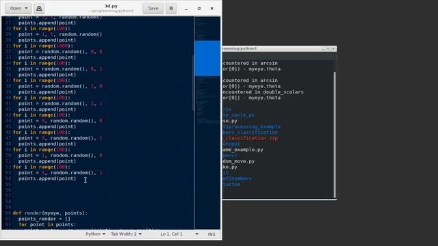 [Python 3] 3D simple render смотреть онлайн