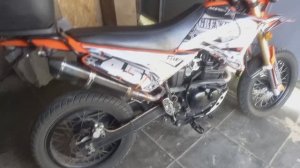 балтмоторс/ baltmotors motard 200dd, замена глушителя