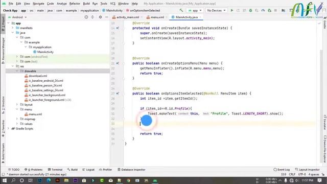 How to create Menu with images, Open New activity by clicking image menu (Bangla) смотреть онлайн