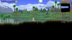 Terraria Epic World! Large Trees Lead To Pyramid! Underworld! Jungle! Enchanted Sword! Gold Piles!