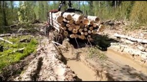 Лесовозные прицепы с приводом АРМАДА