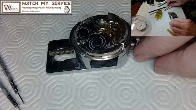 Pocket Watch Hairspring Cleaning Hamilton Rebuild-Part 3 смотреть онлайн