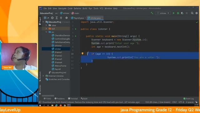 Java Programming Grade 12 - Friday Q2 Week 3 #ETUlayLevelUp #Quarter2 смотреть онлайн